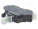 Illuminating unit; 22mm; Harmony XB4; -25÷70°C; Illumin: LED; red