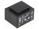 Transformer: encapsulated; 1.3VA; 230VAC; 6V; 216mA; Mounting: PCB