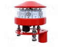 Signaller: obstruction light; continuous light; 92÷256VDC; 2.5kg