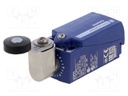 Limit switch; lever R 33mm, plastic roller Ø19mm; NO + NC; 10A