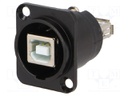 Adapter; USB A socket-back,USB B socket-front; FT; USB 2.0