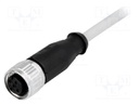 Plug; M12; PIN: 4; female; A code-DeviceNet / CANopen; 0.5m; cables