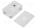Enclosure: for computer; Raspberry Pi 4 B; transparent
