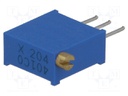 Potentiometer: mounting; multiturn; 200kΩ; 500mW; THT; ±10%; linear