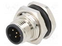 Socket; M12; PIN: 5; male; A code-DeviceNet / CANopen; THT; IPX7