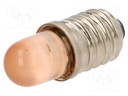LED lamp; orange; E10; 24VDC; 24VAC; AC lum: 600÷800mcd