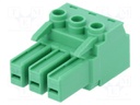 Pluggable terminal block; 7.62mm; ways: 3; straight; plug; female