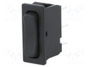 ROCKER; SPDT; Pos: 3; ON-OFF-ON; 6A/250VAC; IP40; 100mΩ; UL94V-2