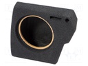 Car loudspeaker enclosure; MDF; black melange; textil; 15l; 250mm