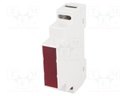 Enclosure: for DIN rail mounting; Y: 90mm; X: 17mm; Z: 65mm; ABS