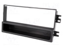 Radio mounting frame; Kia; 1 DIN; black