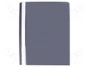 Document wallet; A4; black; Mat: PVC