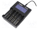 Charger: microprocessor-based; Li-Ion,Ni-MH; 1A
