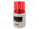 Signaller: lighting-sound; 24VDC; siren,rotating light; IP54