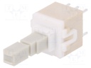 Switch: keypad; Pos: 2; DPDT; 0.1A/32VDC; white; Illumin: none; none