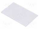 Front panel; without frame,with holder; transparent