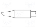 Tip; conical sloped; 3.5mm; longlife