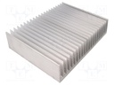 Heatsink: extruded; grilled; L: 200mm; W: 262mm; H: 60mm; aluminium