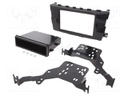 Radio mounting frame; Nissan; 1 DIN; grey gloss