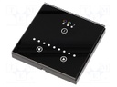 LED controller; Channels: 3; 12A; 86x86x36mm; black; Uout: 12/24VDC