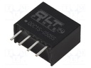 Converter: DC/DC; 1W; Uin: 4.5÷5.5V; 5VDC; SIL4; 7x11.7x10mm; 100kHz