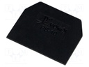 End plate; Application: ZG-G10; black; Width: 1mm; polyamide