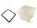 Enclosure: ground drain; X: 283mm; Y: 283mm; Z: 235mm; polypropylene