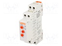 Timer; 1÷10days; SPDT; 250VAC/8A; 12÷240VAC; 12÷240VDC; DIN