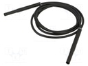 Test lead; 10A; banana plug 4mm,both sides; insulated; Len: 1.5m