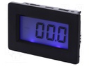 Voltmeter; digital,mounting; 0÷200mV; on panel; snap fastener
