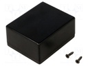 Enclosure: multipurpose; X: 55mm; Y: 68mm; Z: 32mm; ABS; black