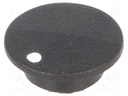 Cap; plastic; push-in; black; Application: K21
