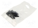Cap for LED profiles; black; ABS; with the inscription TOPMET