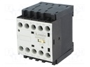 Contactor: 3-pole; NO x3; Auxiliary contacts: NO; 24VDC; 9A; DIN; BG