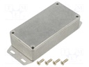 Enclosure: multipurpose; X: 50mm; Y: 100mm; Z: 25mm; 1590; aluminium