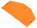 End/partition plate; Application: 281-6; orange; 2.5x37x61.5mm