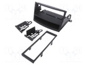 Radio mounting frame; Subaru; 1 DIN; black