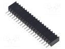 Connector: PCB to PCB; female; PIN: 20; 2.5mm; tinned; THT; socket