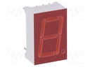 Display: LED; 7-segment; 14.22mm; 0.56"; No.char: 1; red; anode