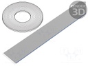 Wire: ribbon; 0.635mm; solid; Cu; 60x30AWG; unshielded; LSZH; grey