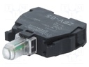Illuminating unit; 22mm; Harmony XB4; -25÷70°C; Illumin: LED
