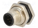 Socket; M12; PIN: 8; male; A code-DeviceNet / CANopen; soldering