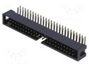 Socket; IDC; male; PIN: 50; angled 90°; THT; gold-plated; 2.54mm