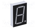 Display: LED; 7-segment; 26mm; 1"; No.char: 1; amber; 70mcd; cathode