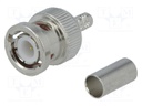 Plug; BNC; male; KX23,M17-84,RG142,RG223,RG400,RG55; for cable