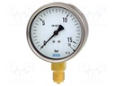 Manometer; Class: 1; 100mm; 0÷2.5bar; 80°C; IP54