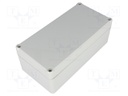 Enclosure: multipurpose; X: 80mm; Y: 160mm; Z: 57mm; EUROMAS II; ABS