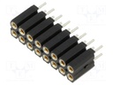 Socket; pin strips; female; PIN: 16; straight; 2.54mm; THT; 2x8
