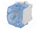 Splice terminal: rail; ways: 1; terminals: 5; grey; screw terminal