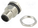 Socket; M12; PIN: 8; male; A code-DeviceNet / CANopen; THT; 30V; 2A